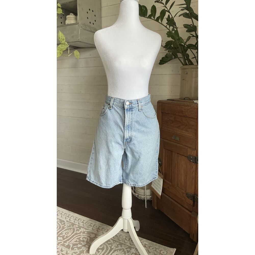 Levi's 505 Jean Shorts Mens Size 34 Vintage Blue 90's Denim Jorts Wide Leg